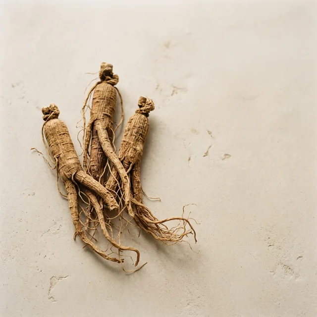Ginseng coreano — ingrediente habitual en suplementos para el bienestar masculino