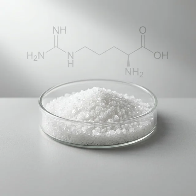 L-arginina — ingrediente habitual en suplementos para el bienestar masculino