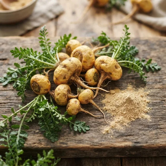 Maca — ingrediente habitual en suplementos para el bienestar masculino