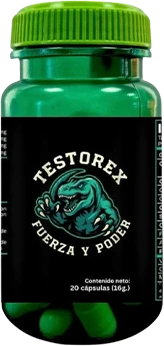 Envase de Testorex, 1 envase = ciclo mínimo de 20 días