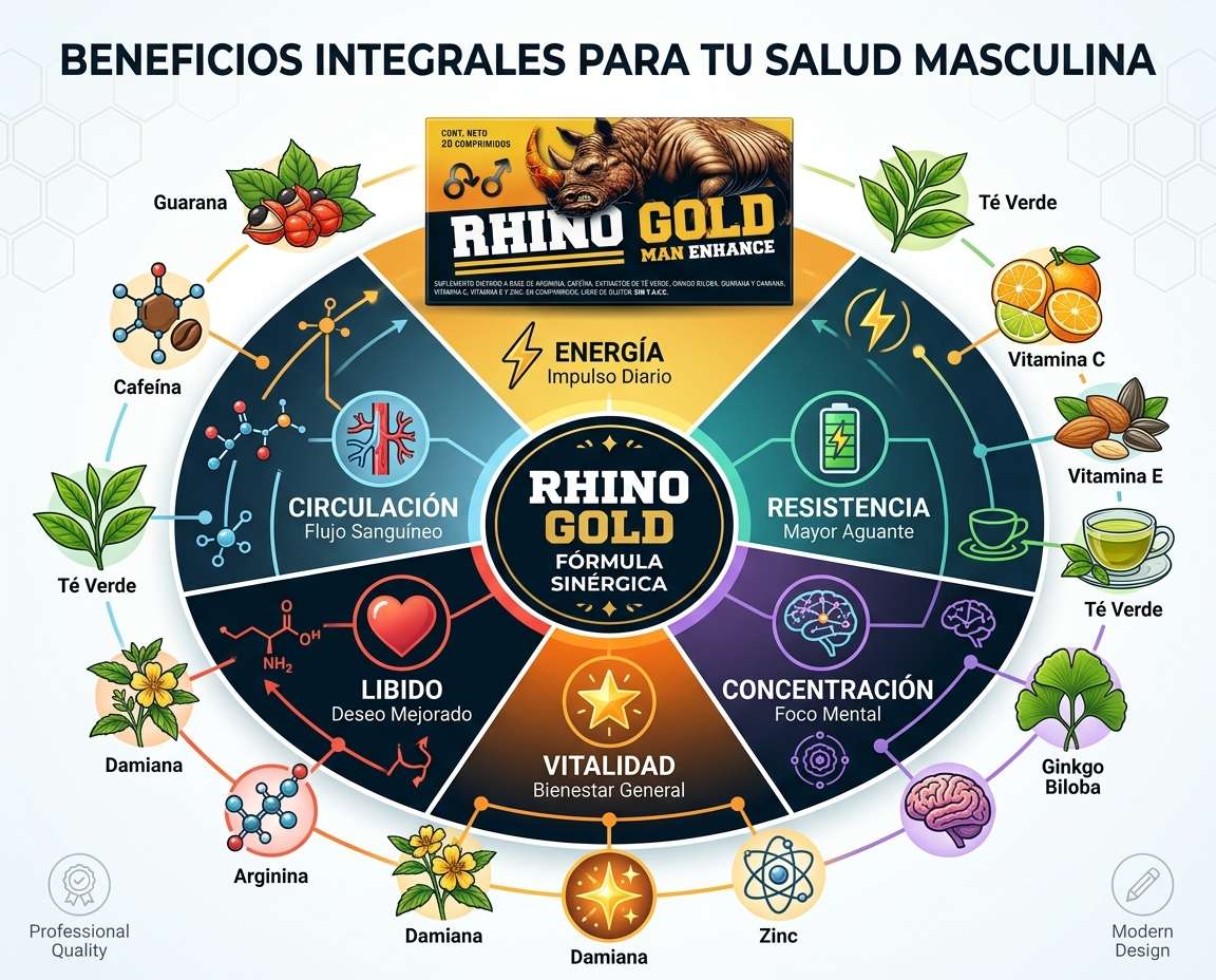 Rhino Gold suplemento masculino en Argentina