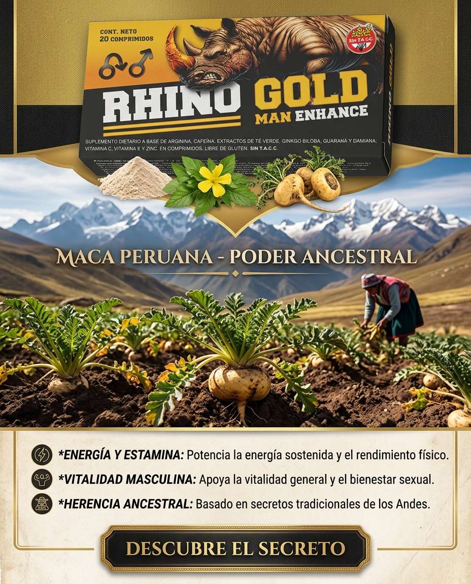 Rhino Gold suplemento masculino en Argentina
